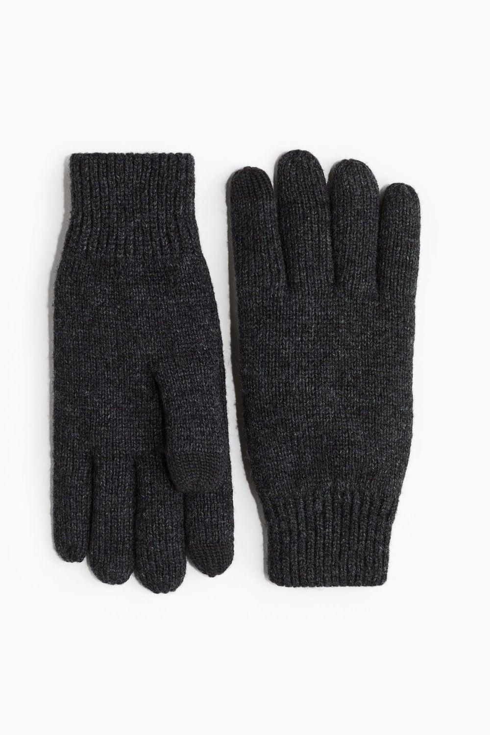 H&M Men's Knitted Touchscreen-Compatible Gloves - Image 1