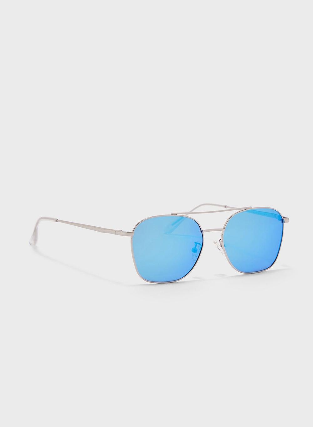 Robert Wood Square Aviator Sunglasses with Polarized Lenses - Image 1