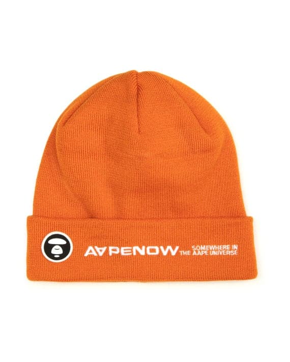 AAPE AAPENOW Moonface Logo Beanie: Style Meets Comfort - Image 1