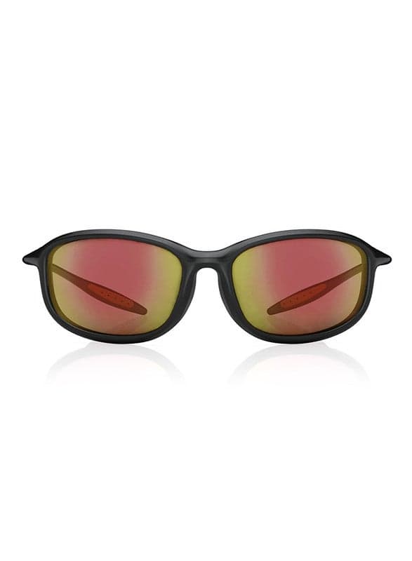 Fastrack Men's Sleek Black Wraparound Sunglasses - Image 1