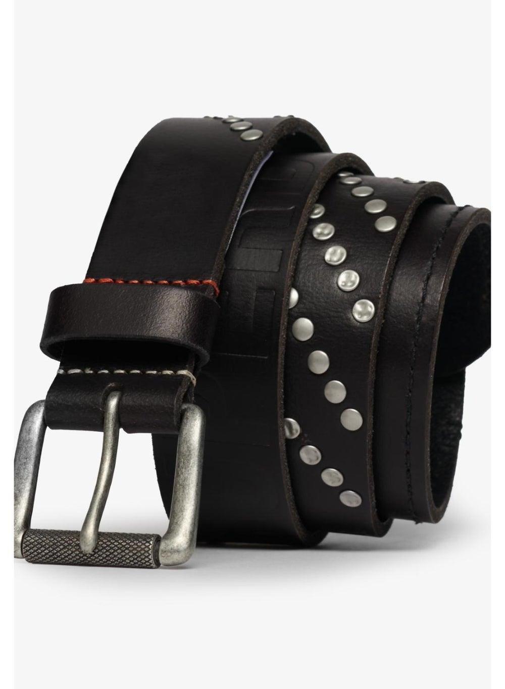 Superdry Branded Buckle Leather Belt - Classic Elegance for Men - Image 1