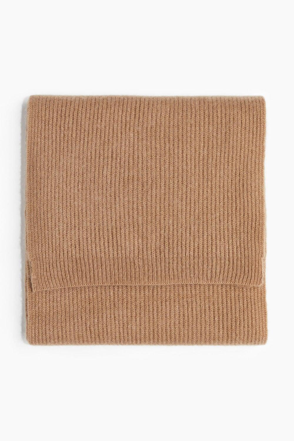 H&M Men's Luxurious Rib-Knit Cashmere Scarf - Image 1