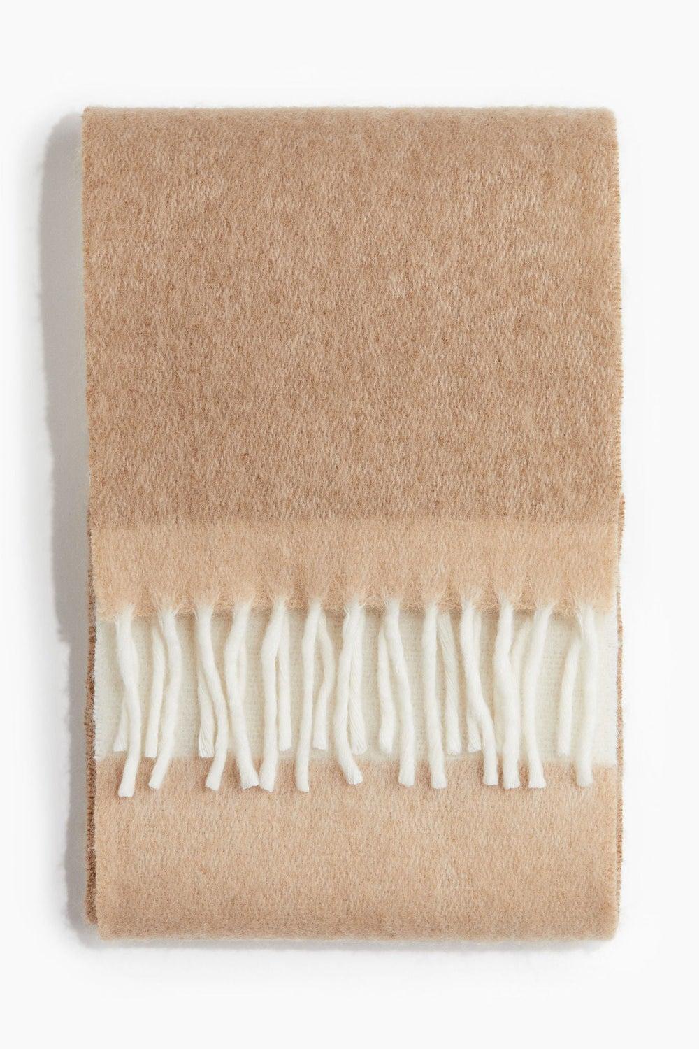 H&M Men's Luxe Brushed Scarf with Elegant Fringes - Image 1