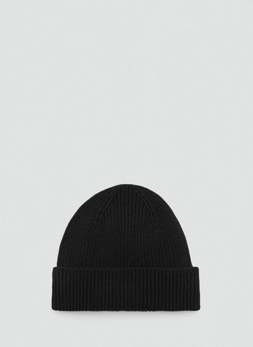 Mango Man Luxe Wool-Cashmere Men's Ribbed Hat - Image 1