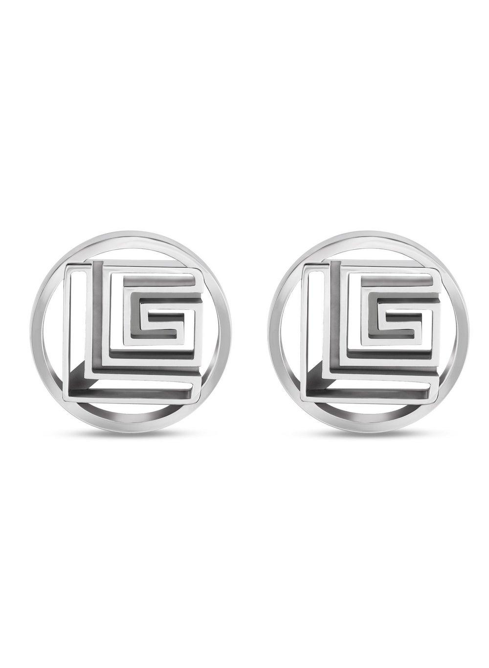 Guy Laroche 'Charlie' Stainless Steel Cufflinks for Men - Image 1
