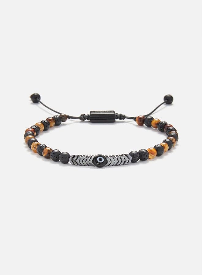 CHRYSOSTOMOS Tiger Eye & Hematite Men's Luxury Bracelet - Image 1