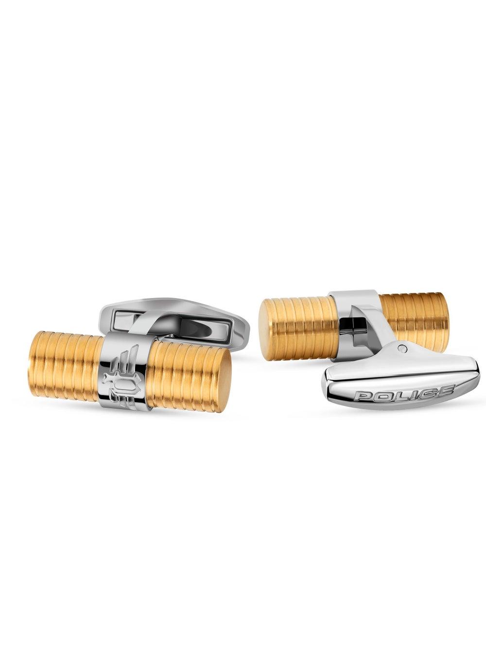POLICE Tube Cufflink for Men: Sleek Accessory Elegance - Image 1