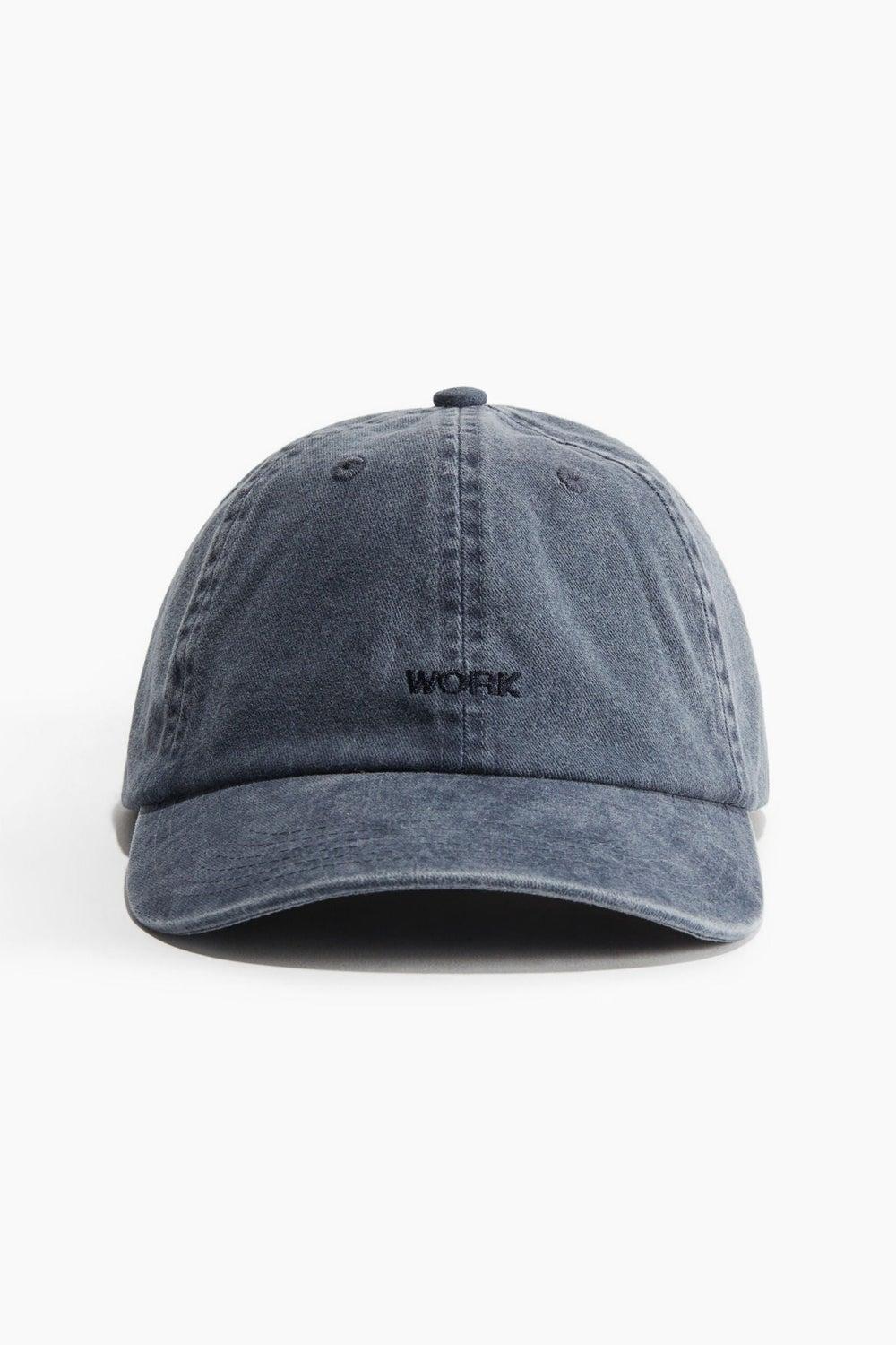 H&M Men's Embroidered Cotton Twill Cap - Exclusive Design - Image 1