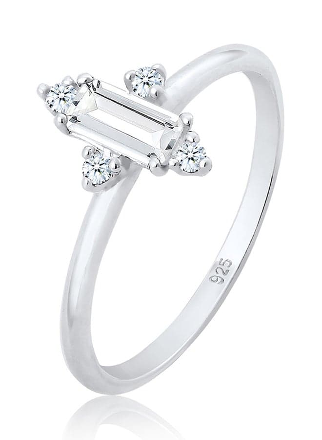Elli Gold 925 Sterling Silver Elegance: Men's Crossed Ring - Image 1