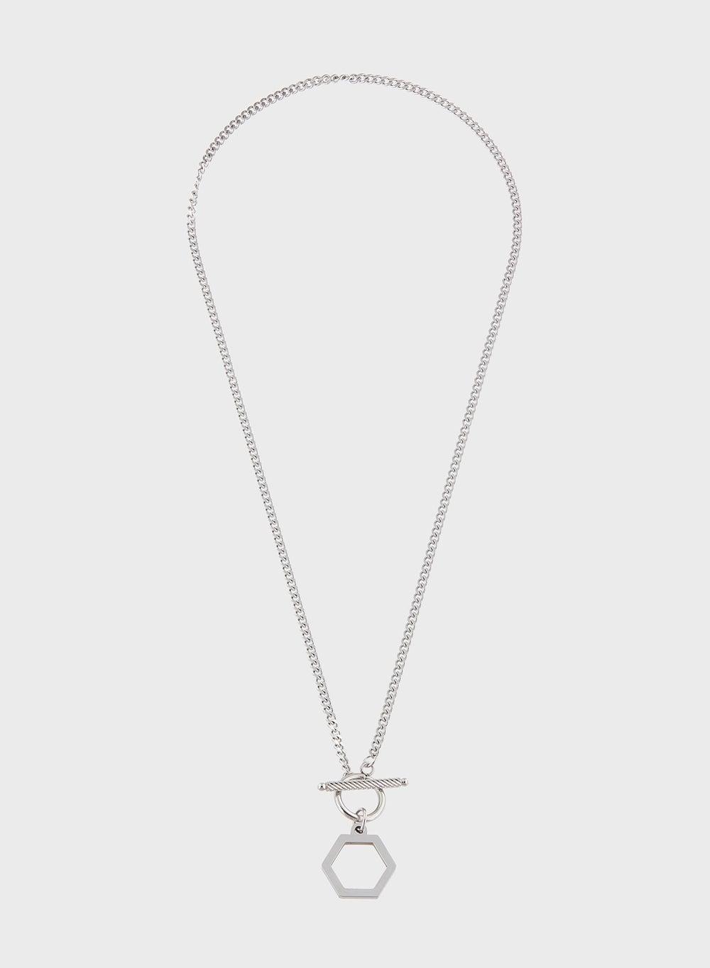 Seventy Five Hexagon Pendant: A Modern Classic for Men - Image 1