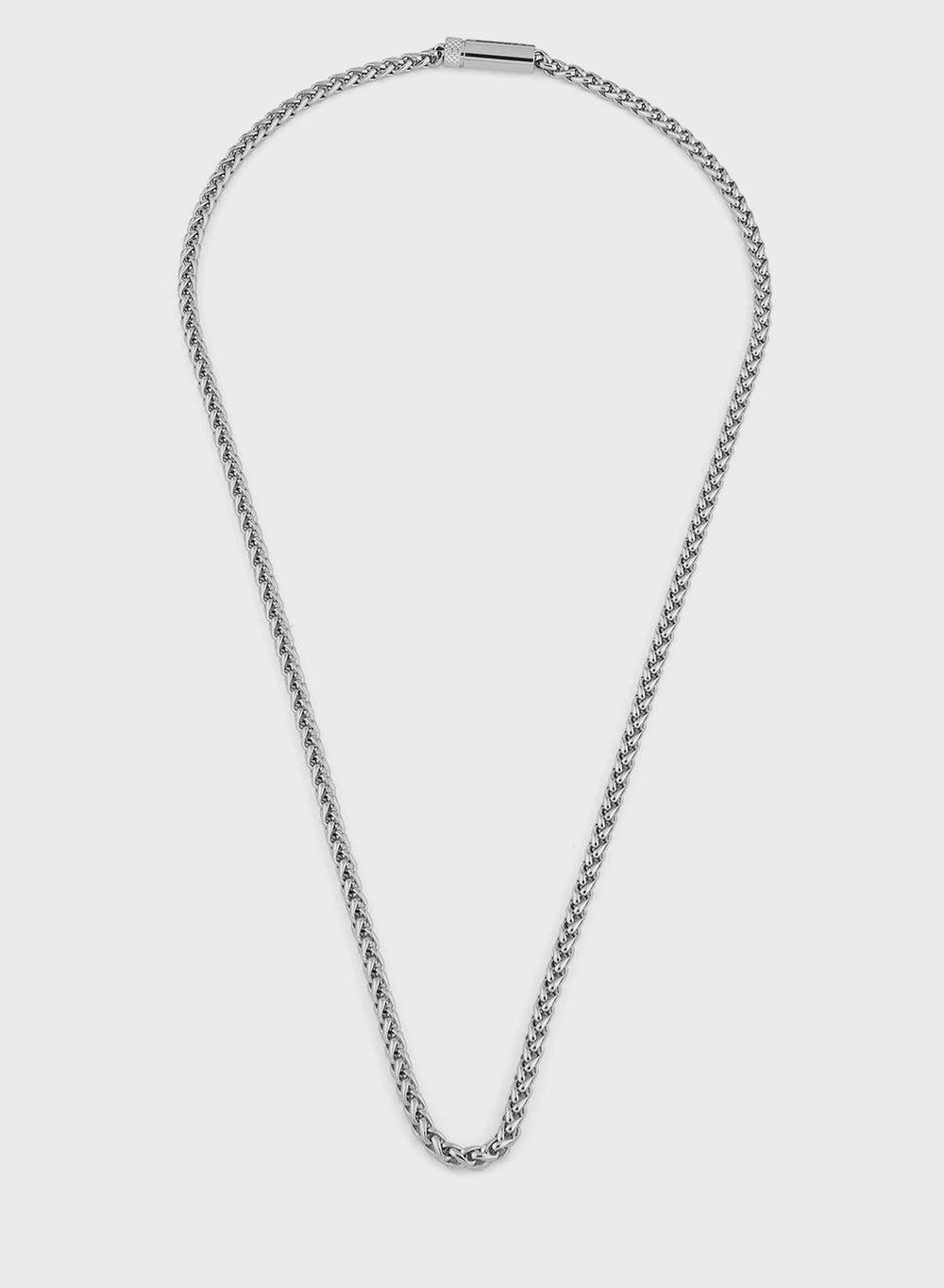 LACOSTE Spelt Necklace for Men: Sleek Stainless Steel Elegance - Image 1