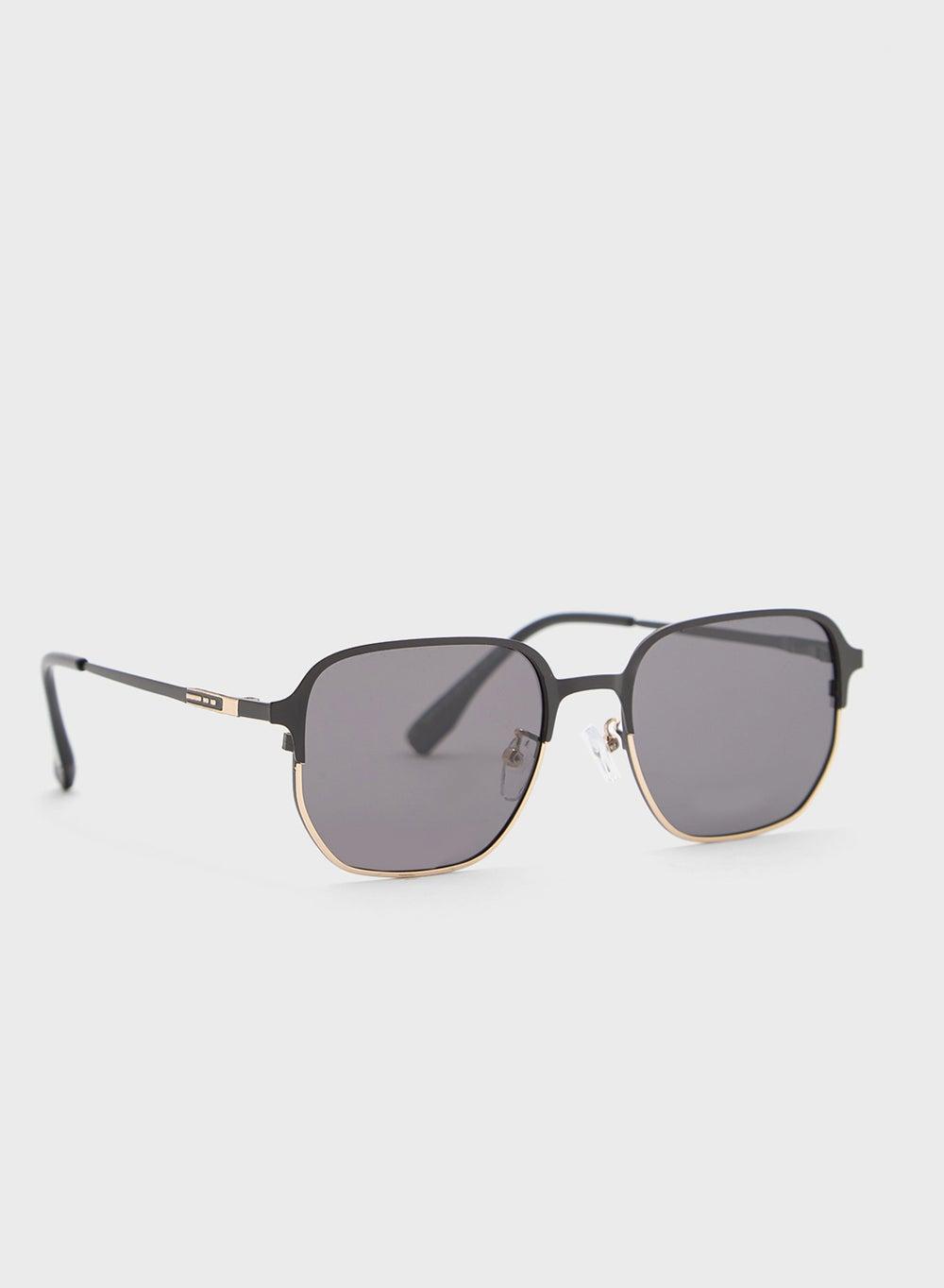 Robert Wood Square Aviator Sunglasses with Polarized Lenses - Image 1
