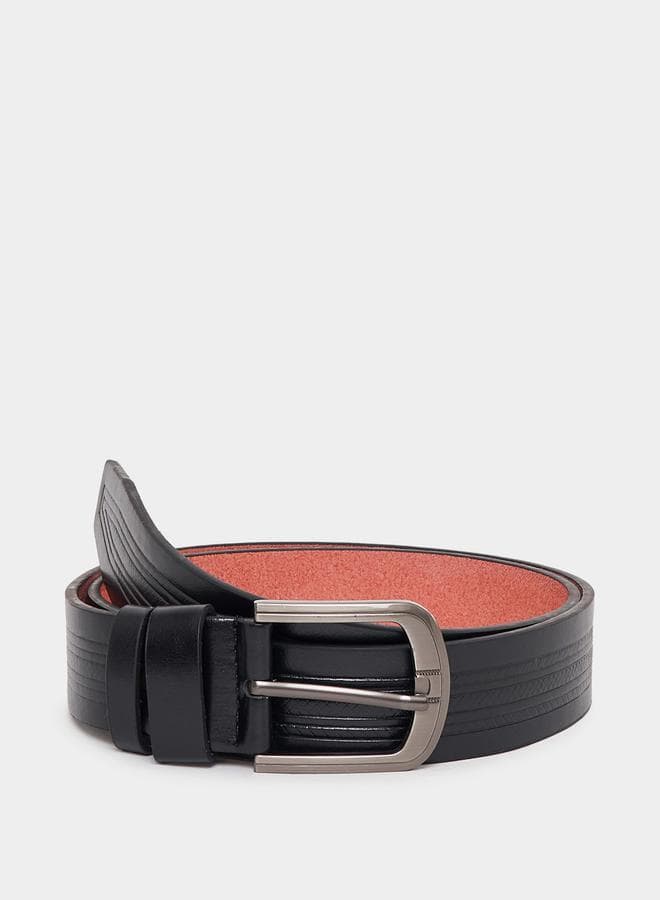 Styli Men's Textured Belt with Sleek Pin Buckle - Image 1