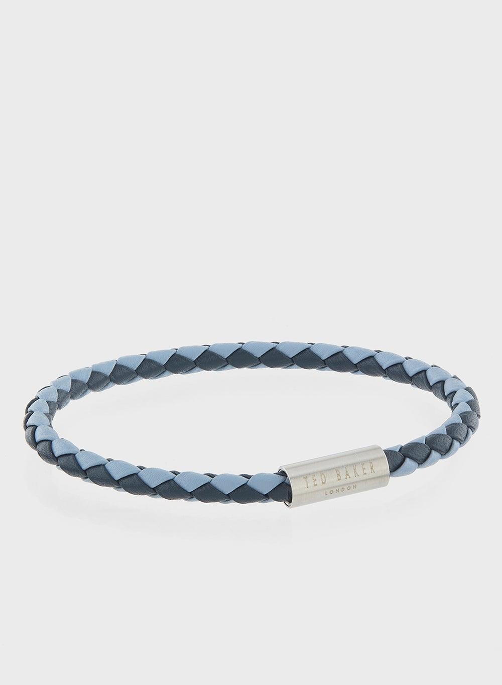 Ted Baker Men's Navy Leather Wrap Bracelet - Image 1