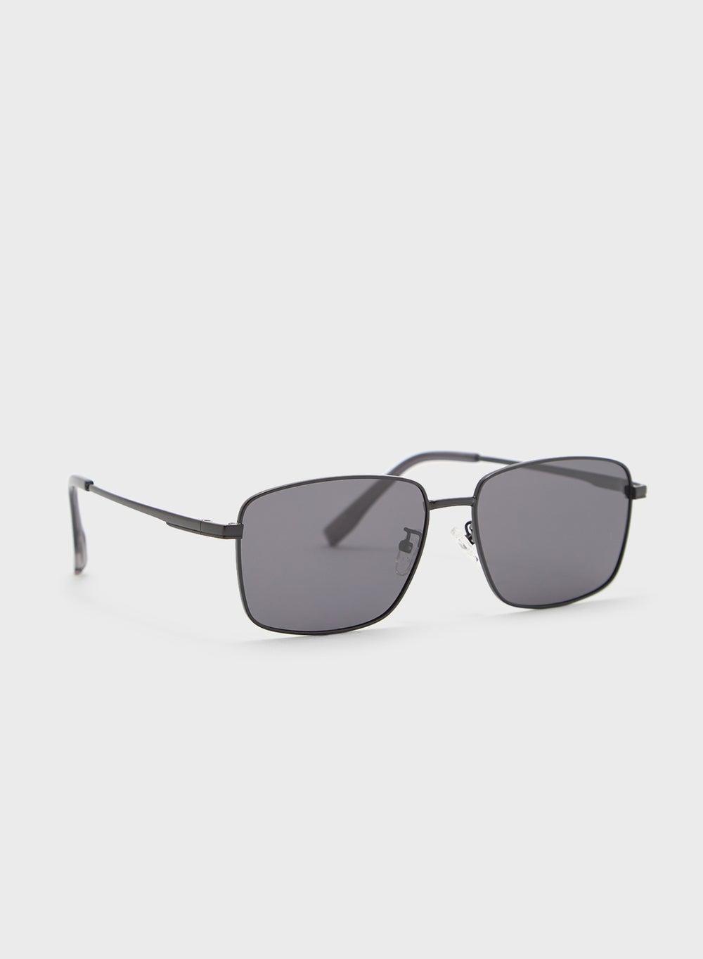 Robert Wood Square Aviator Sunglasses with Polarized Lenses - Image 1