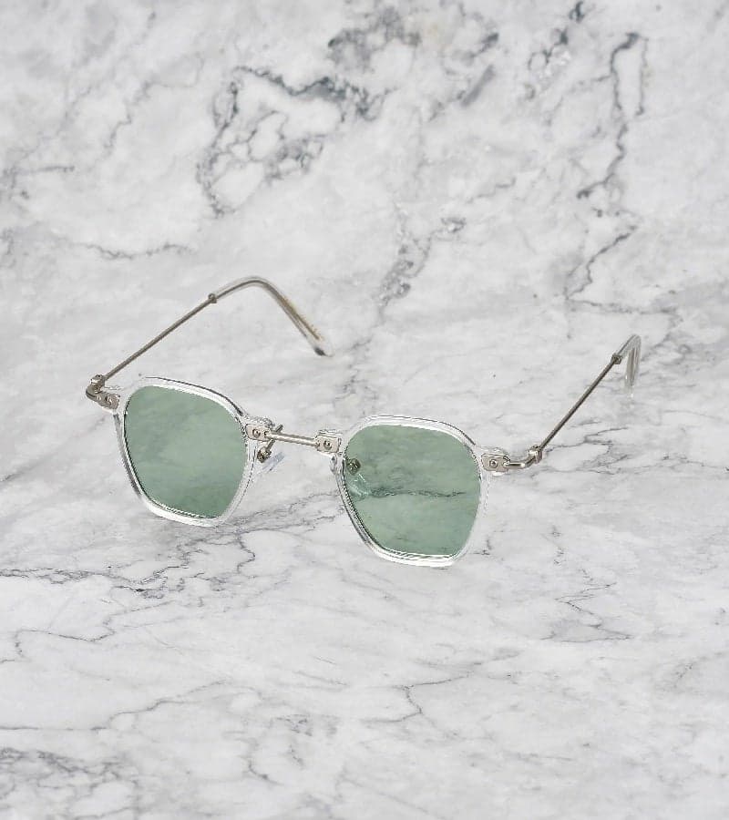 Explicit Poets Logan Clear Stylish Light Green Sunglasses - Image 1