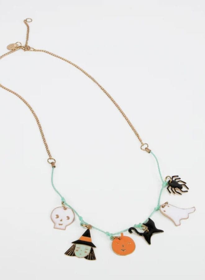 Meri Meri Enchanted Halloween Enamel Charm Necklace - Image 1