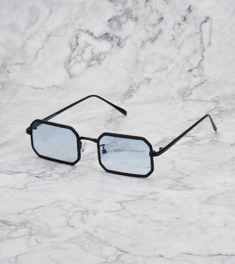 Explicit Poets MURPHY Black - Gradient Blue Elegant Unisex Sunglasses, 47EP11 - Image 1