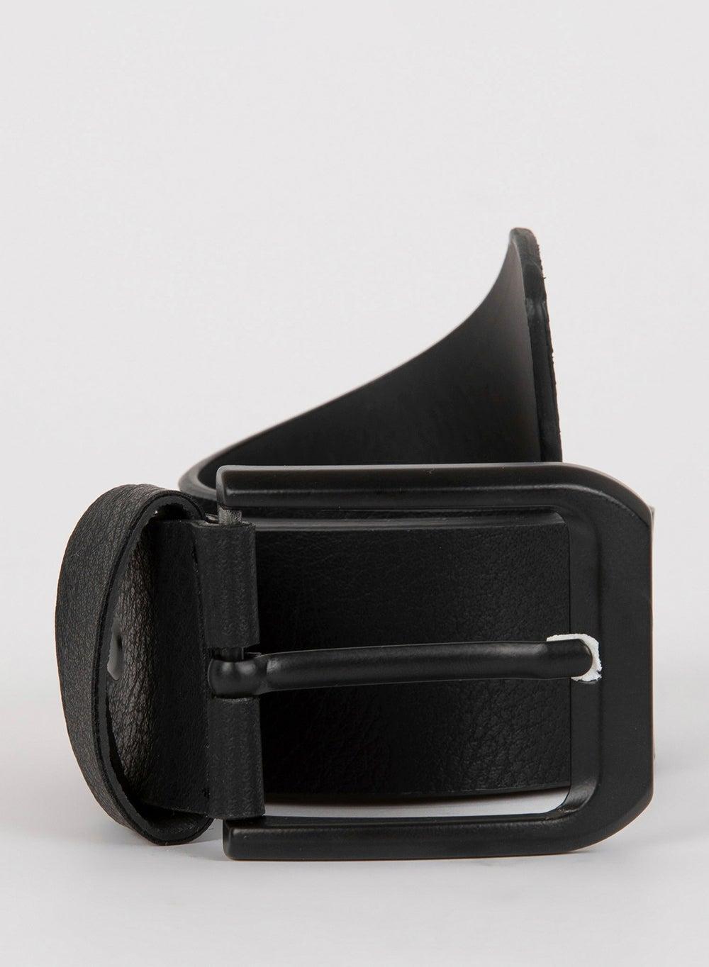 DeFacto Men's Faux Leather Belt with Rectangular Buckle - Image 1