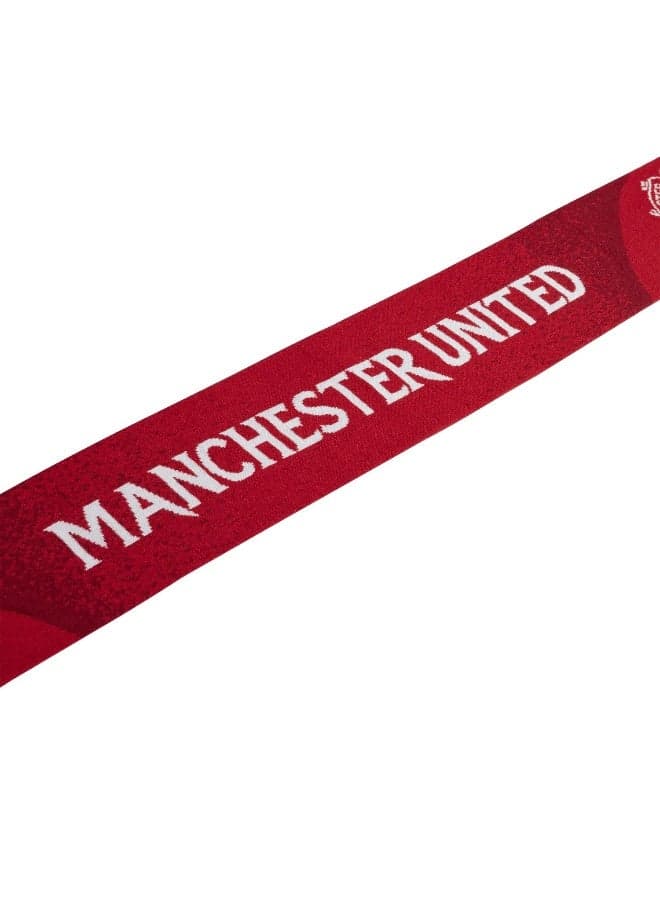 Adidas MUFC Red Scarf - Football Pride On Display - Image 1