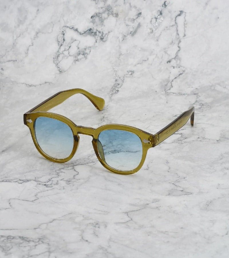 Explicit Poets JOHNNY Gradient Blue Olive Sunglasses 2EP46 - Image 1
