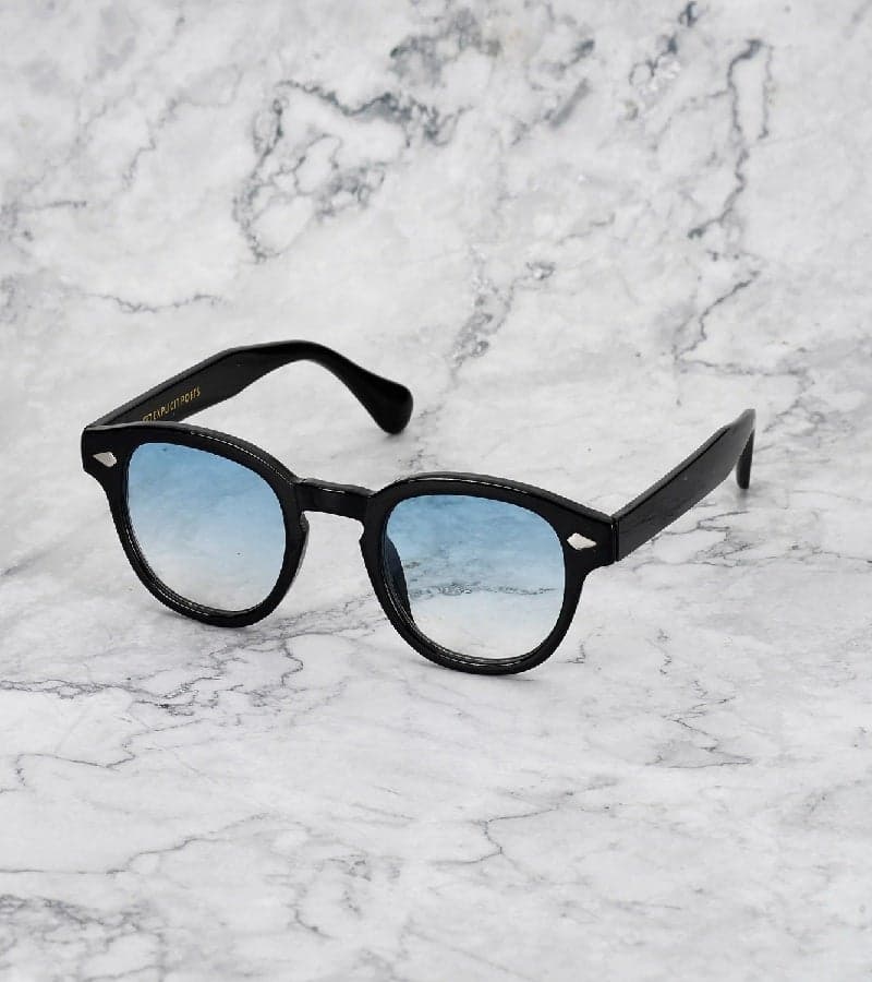 Explicit Poets JOHNNY Black Gradient Blue Sunglasses 2EP2 - Image 1