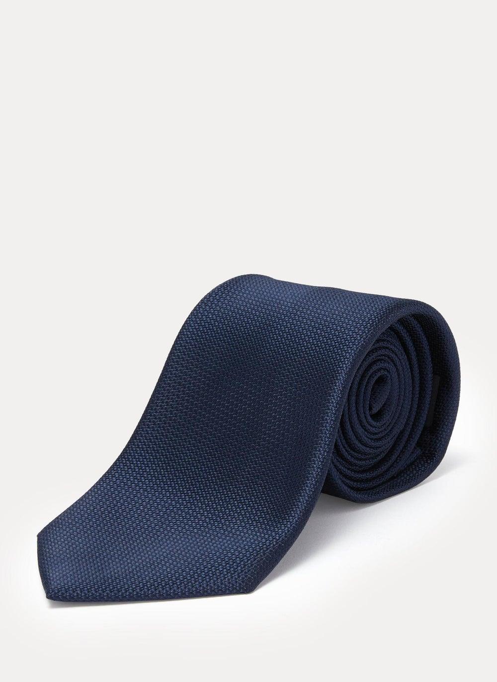 Taylor & Wright Navy Plain Men's Tie - Elegant Style - Image 1