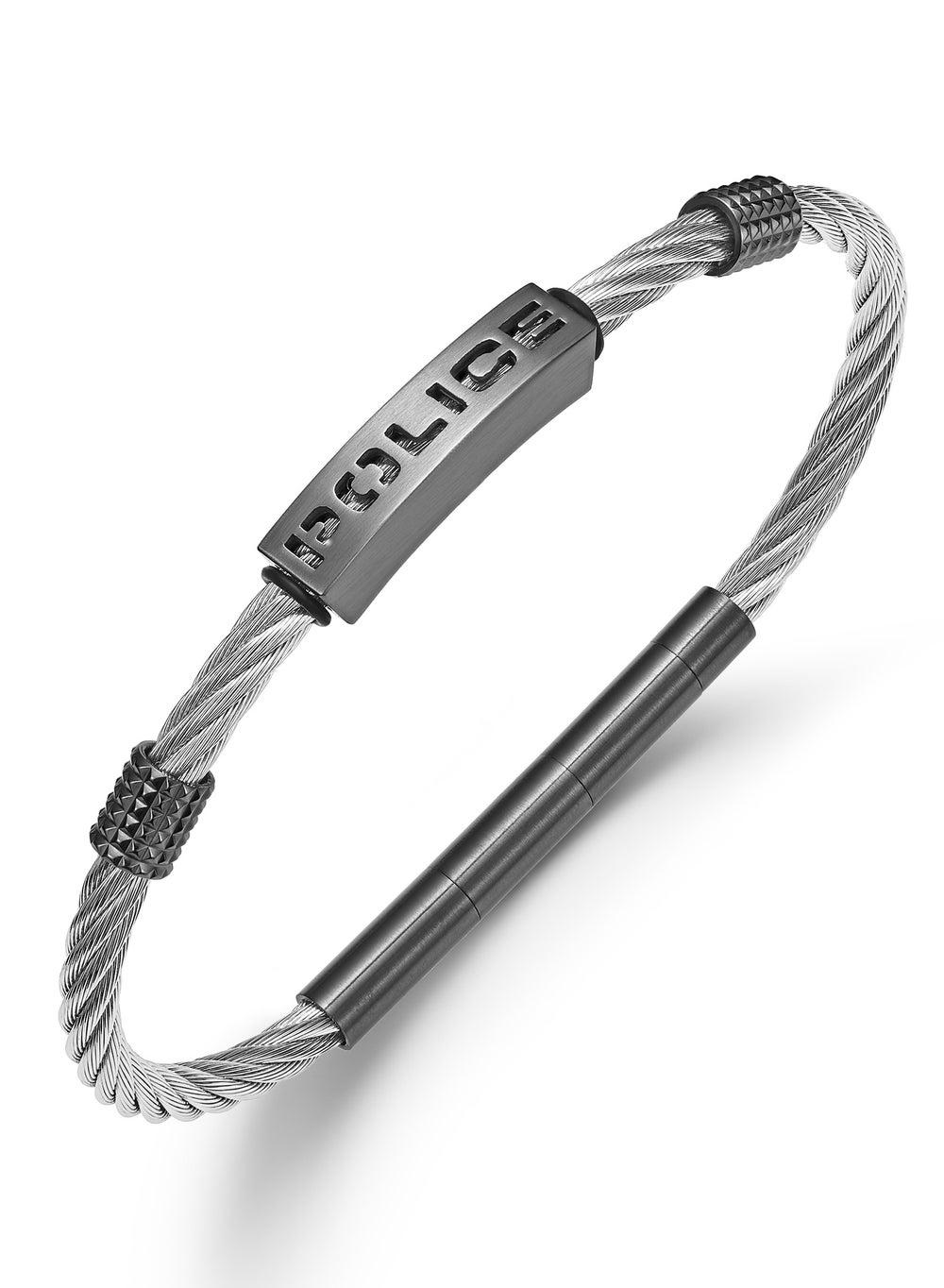 POLICE Quadro Stainless Steel Gents Bracelet - Urban Elegance - Image 1