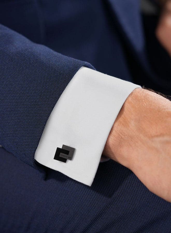 CERRUTI 1881 Geometric Interlock Cufflinks - Image 1