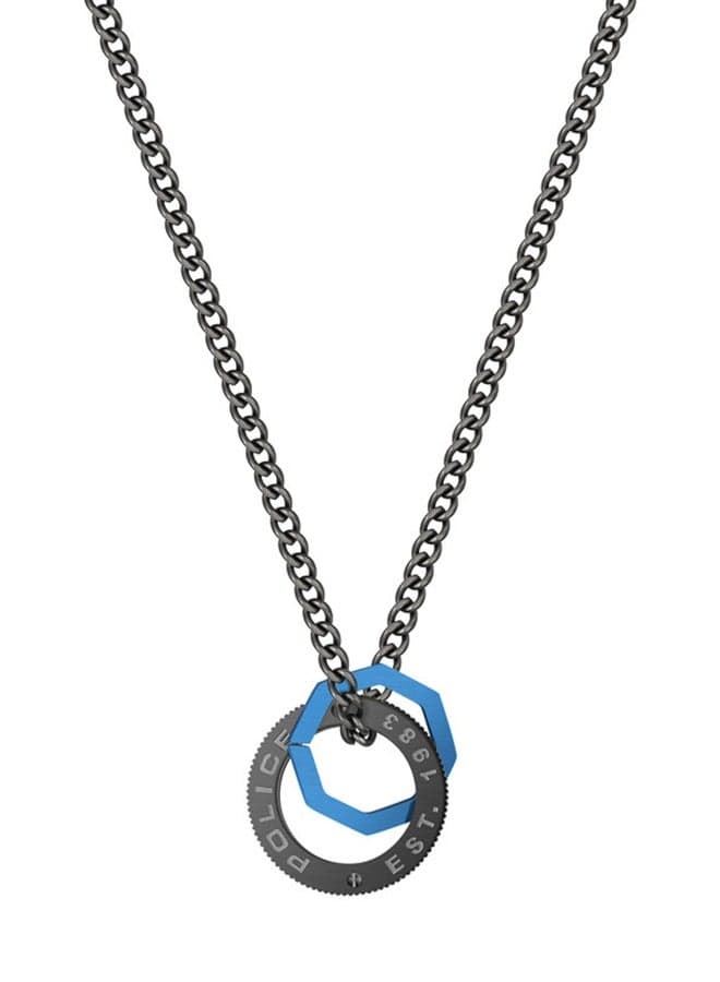 POLICE Stave Greymetal: Sophisticated Necklace for Men - Image 1