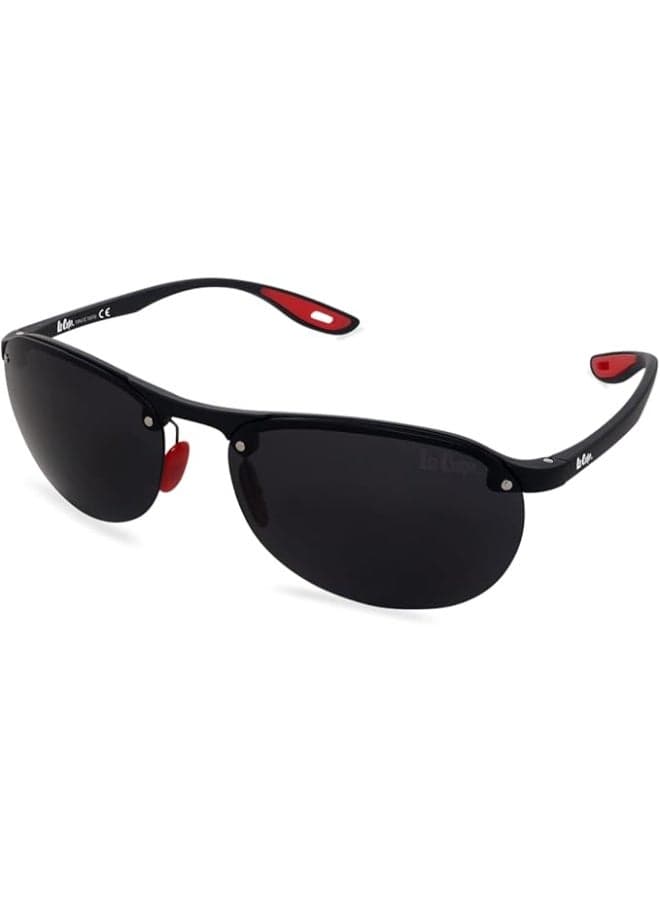 Lee Cooper LC1020C01 Men's Matte Black Polarized Sunglasses - Image 1