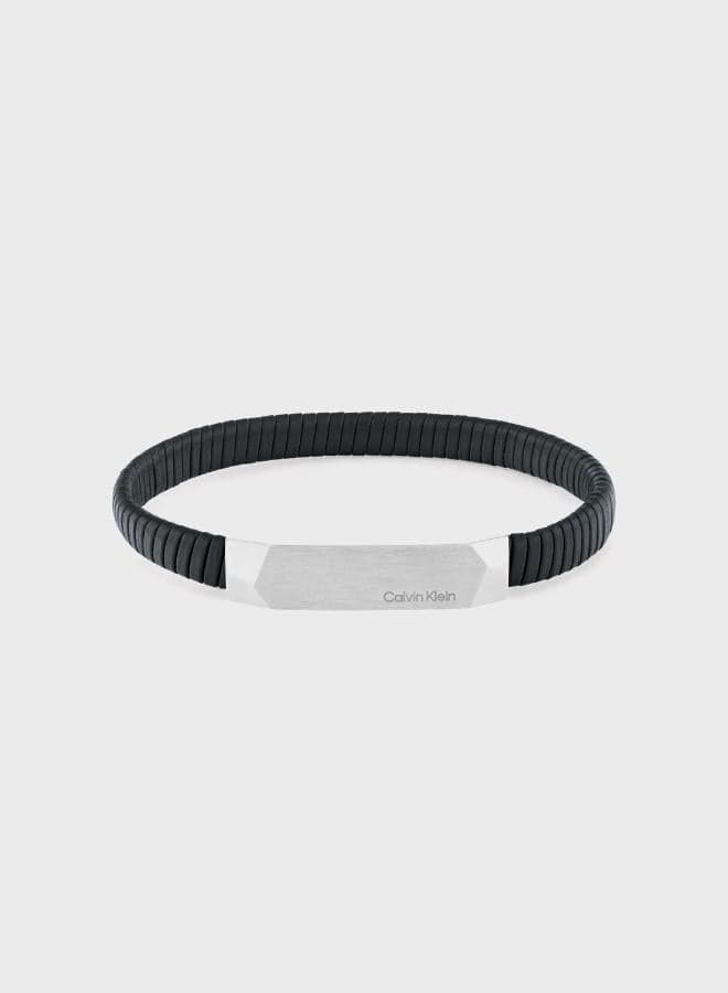 CALVIN KLEIN Magnify: Chic Leather Bracelet for Men - Image 1