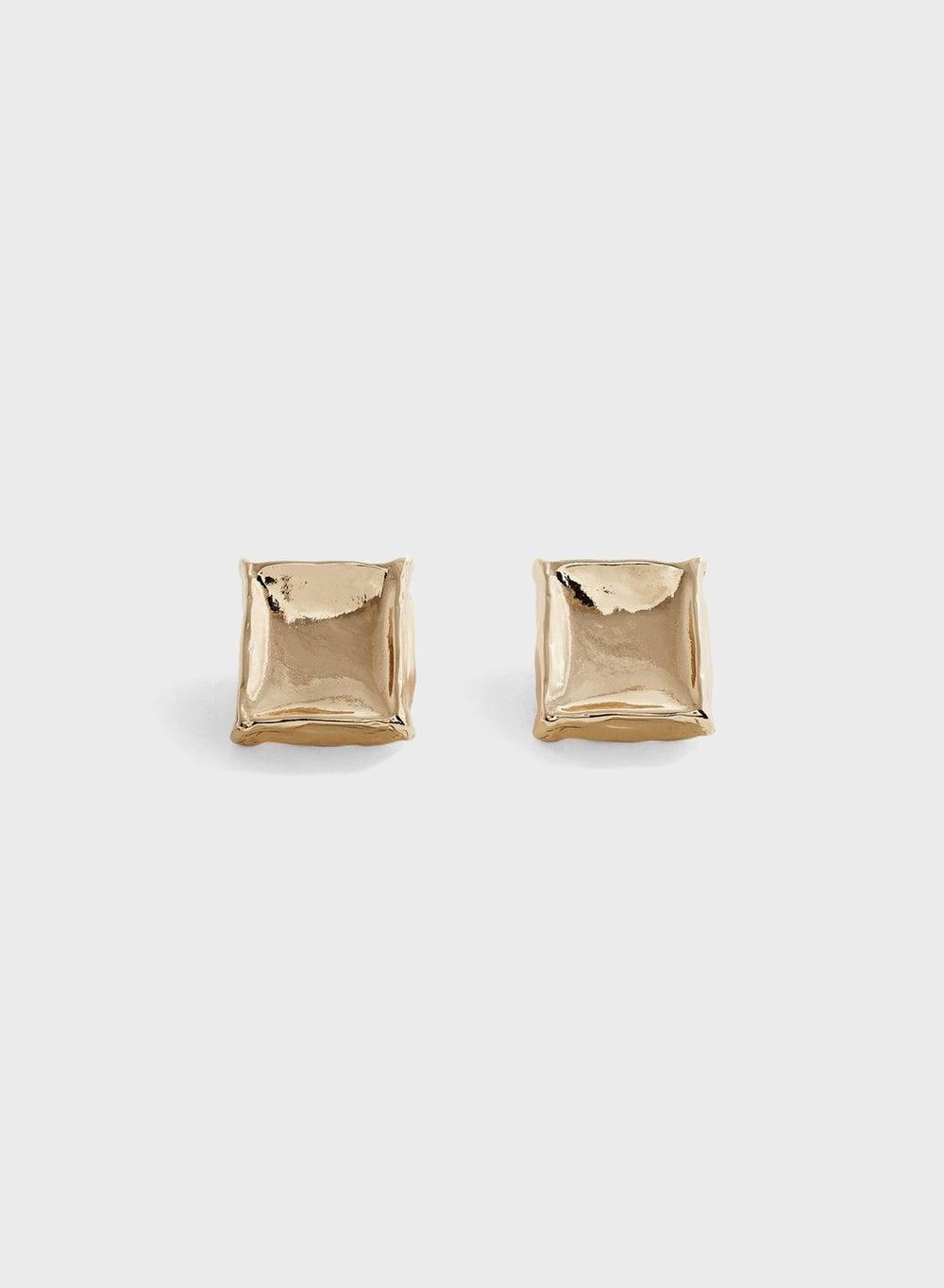 MANGO Flavio Earrings: Chic Square Design for Men - Image 1
