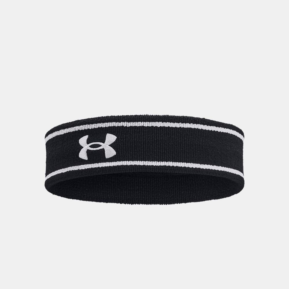 UNDER ARMOUR Striped Elite Performance Headband - Image 1