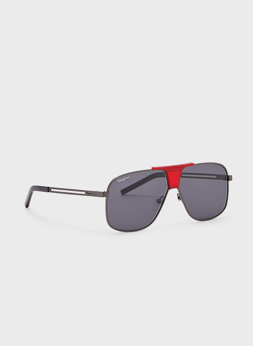 Salvatore Ferragamo Men's Aviator Sunglasses - Luxe UV Protection - Image 1
