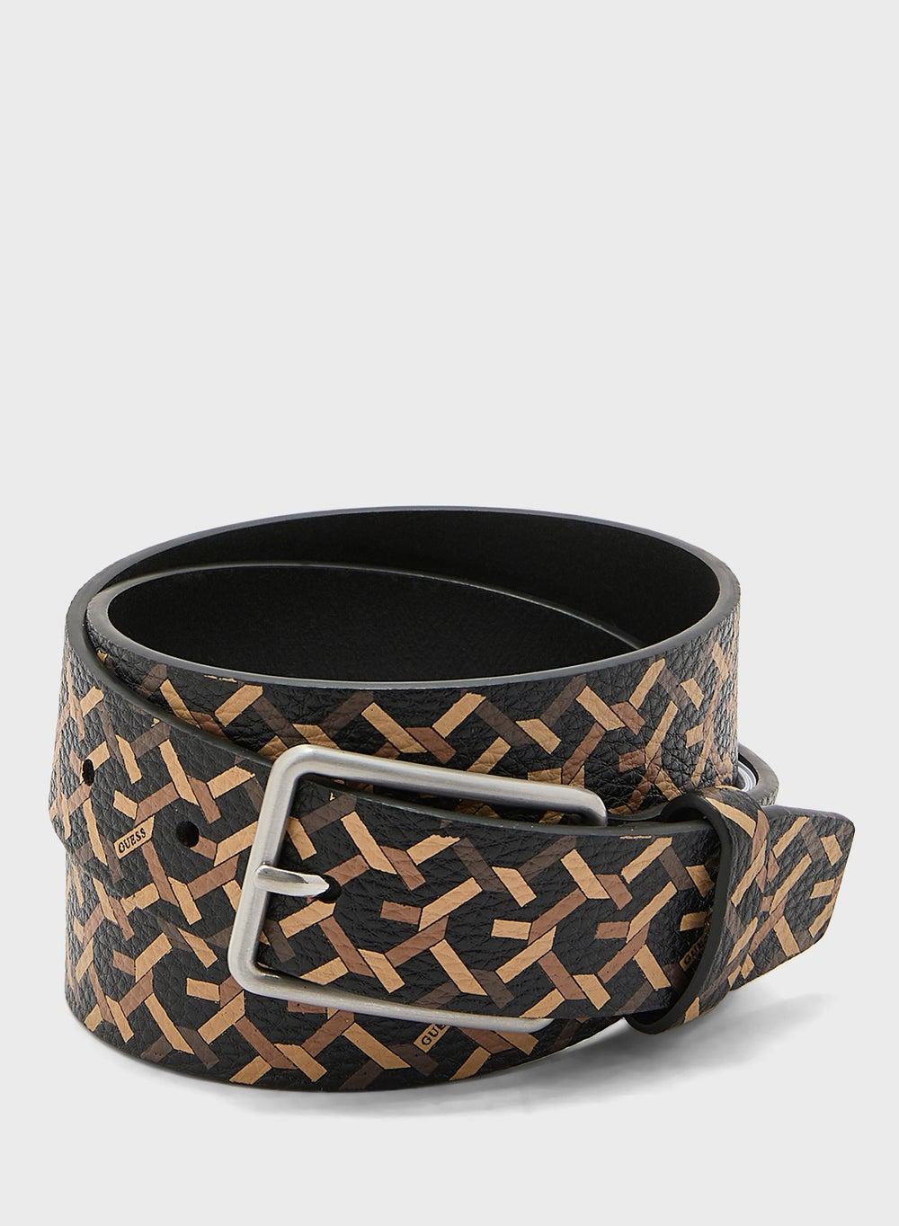 GUESS Men's Chic Adjustable Buckle Detail Belt - Image 1