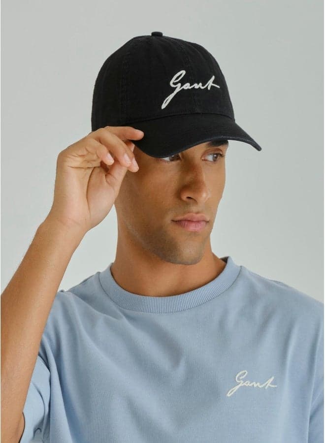 GANT Black Cotton Twill Cap - Elegant Ramadan Collection - Image 1