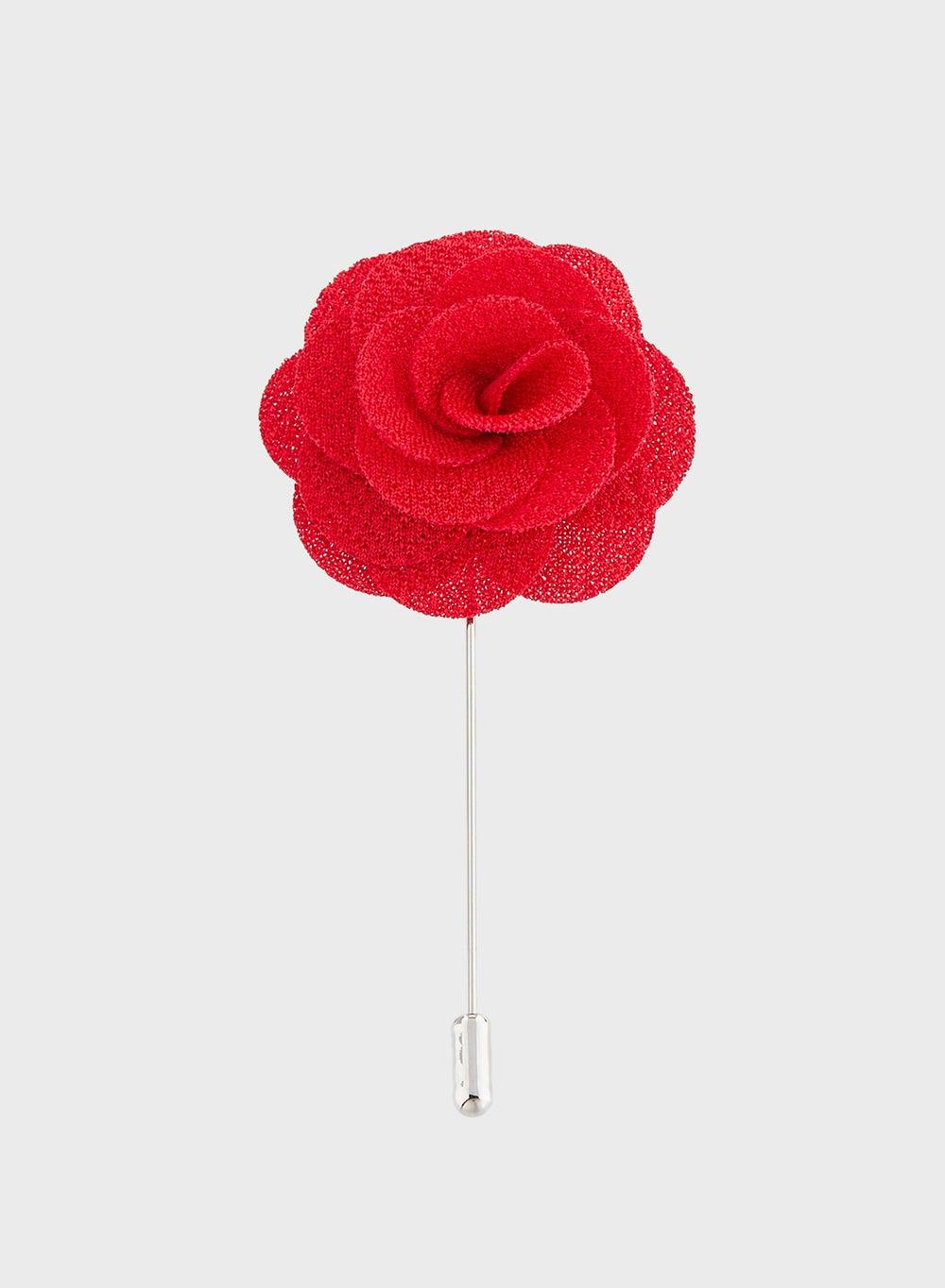 Robert Wood Floral Elegance Lapel Pin for Men - Image 1