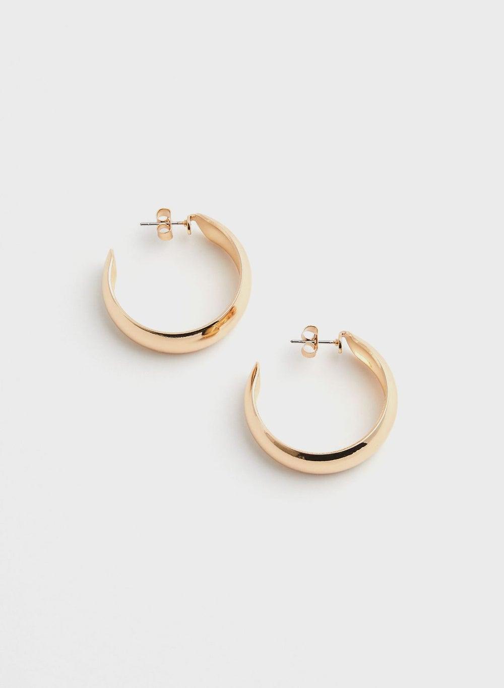 H&M Sleek Men's Casual Hoop Earrings - Image 1
