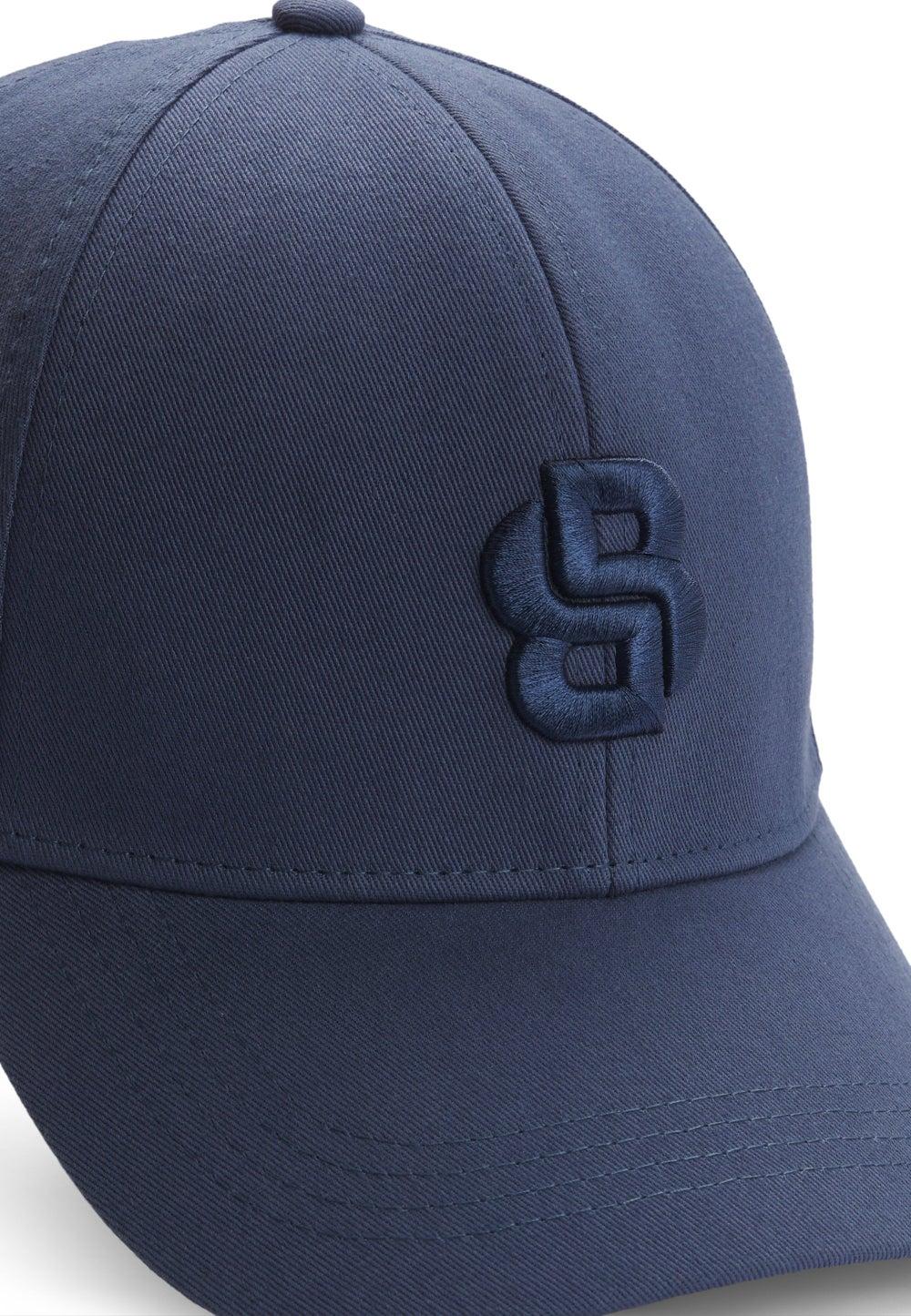 BOSS Men's Double B Monogram Cotton-Twill Cap - Image 1