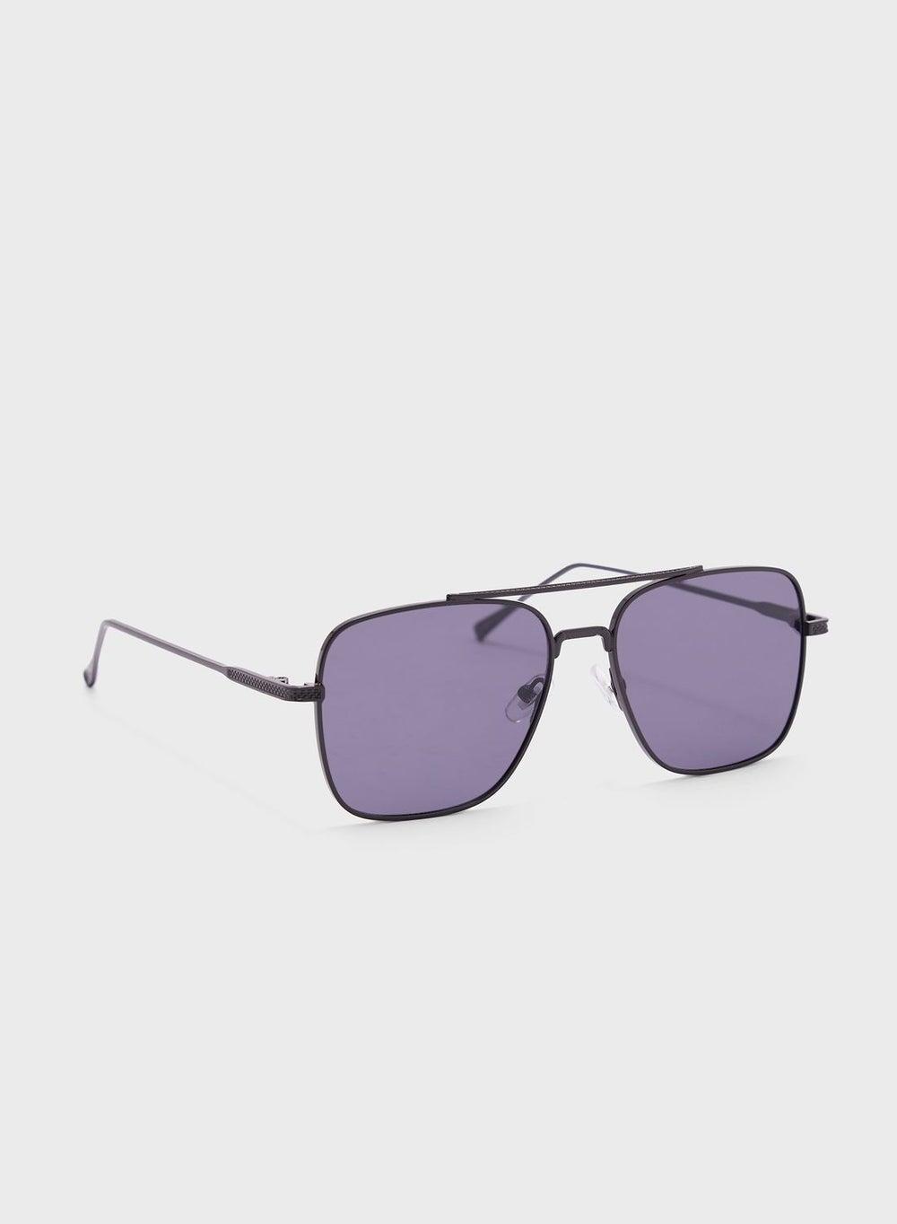 Seventy Five Rectangular Men's Aviator Sunglasses - Image 1
