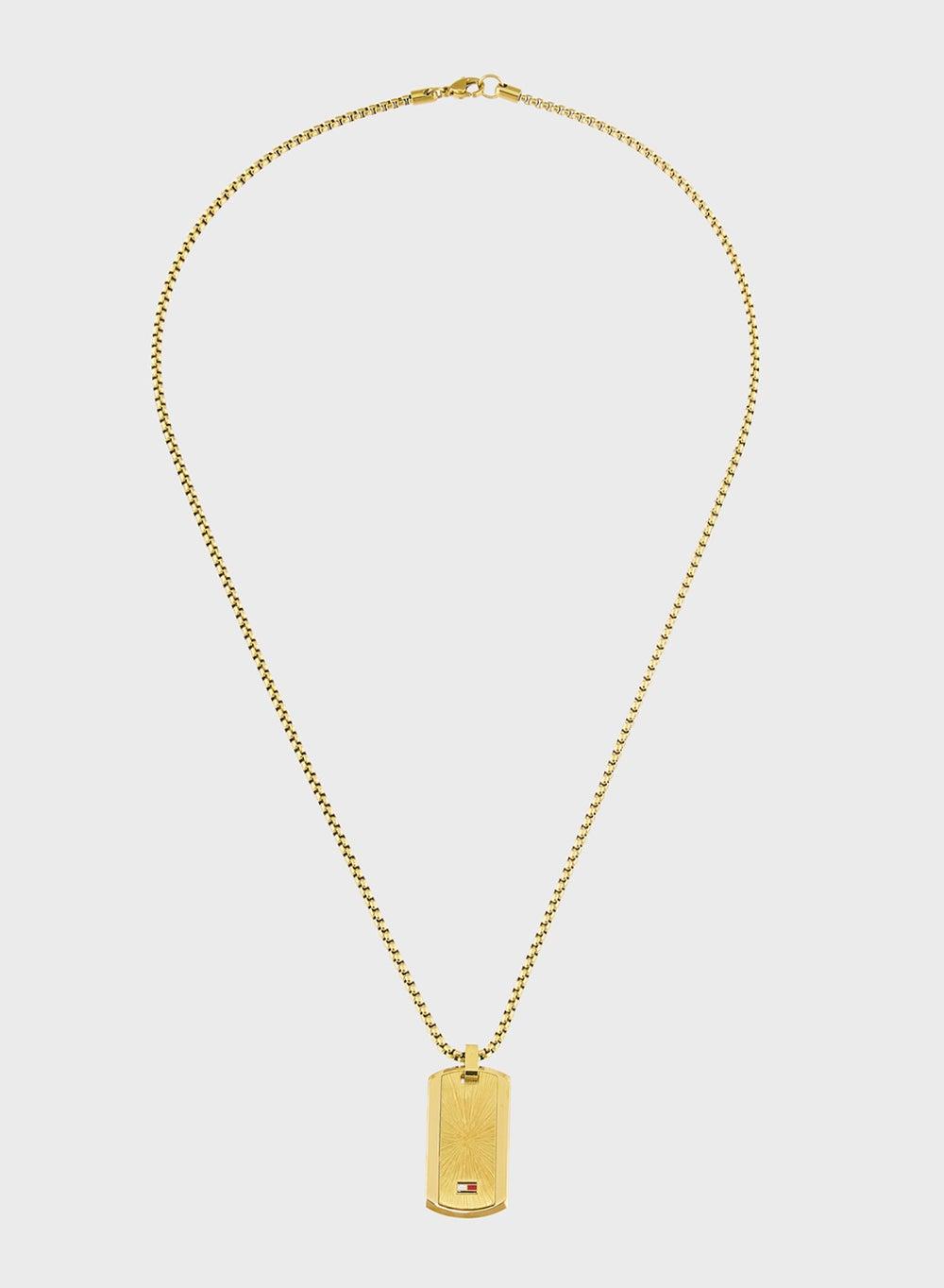 TOMMY HILFIGER Jameson Gold-Tone Dog Tag Bracelet - Image 1