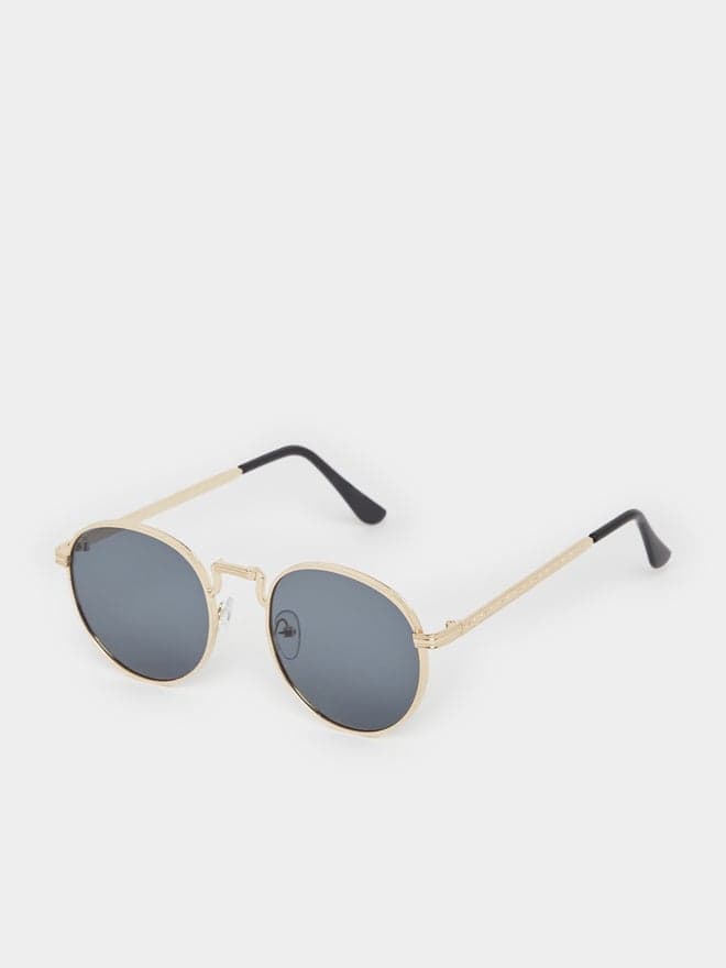 Styli Men's Round Sunglasses with Comfort Nose Pads - Image 1