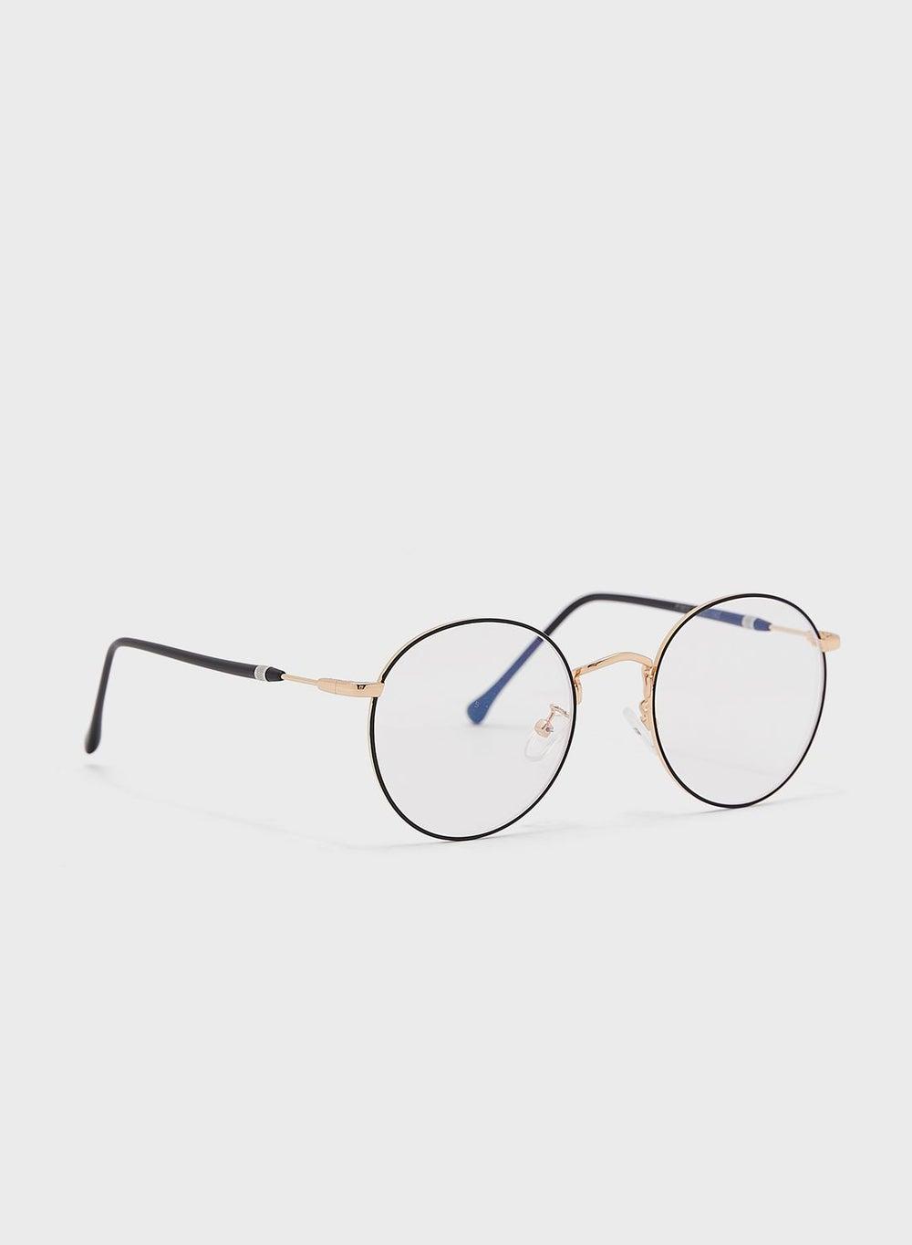 Robert Wood Round Laptop Optics: Anti-Blue Lens Glasses for Men - Image 1