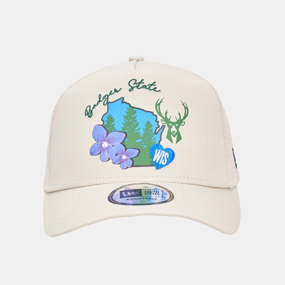New Era NBA Milwaukee Bucks Trucker Cap - Stylish Fan Gear - Image 1