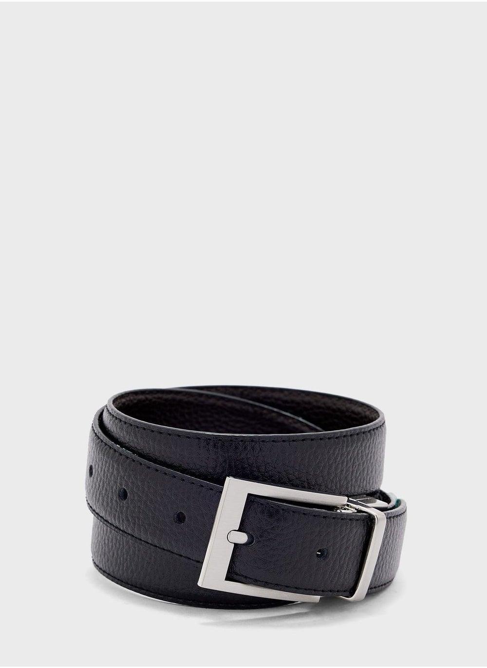 Mango Man Luxury Leather Allocated Hole Belt - Image 1