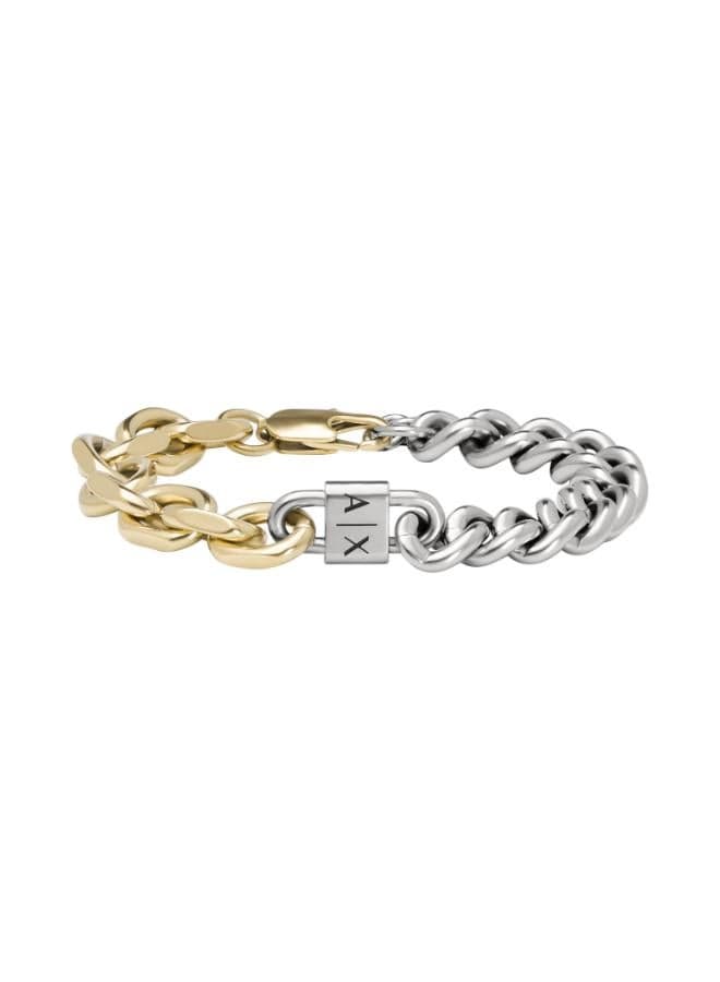 Armani Exchange AXG0115710 Elegant Two-Tone Men’s Bracelet - Image 1