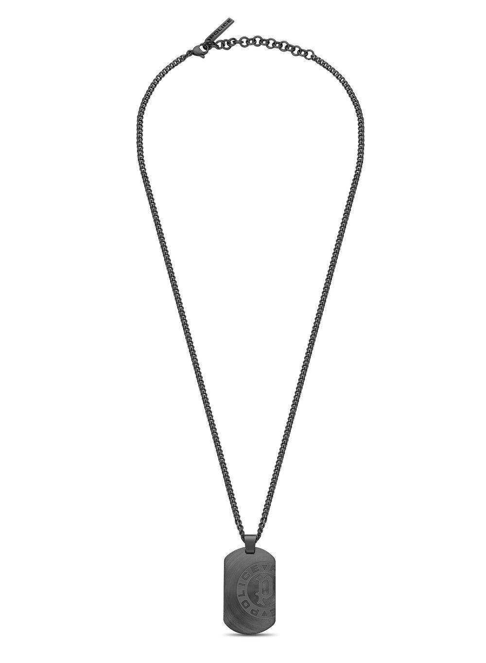 POLICE Pontevedra II Black Stainless Steel Gents Necklace - Image 1