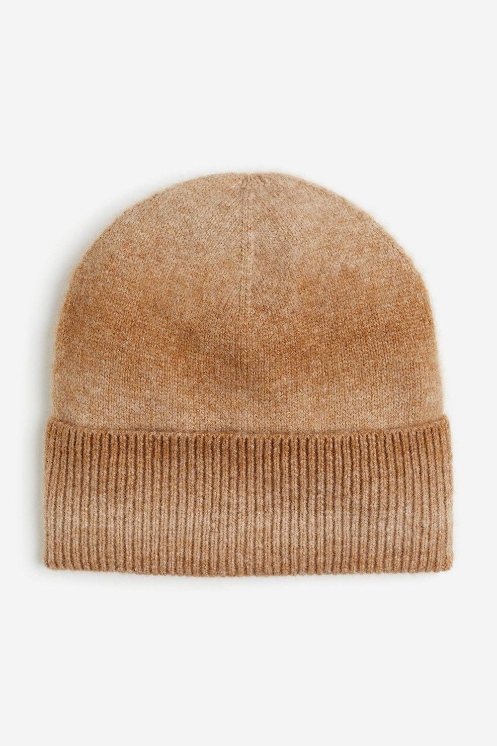 H&M  Elegant Rib-Knit Cotton Blend Hat - Image 1