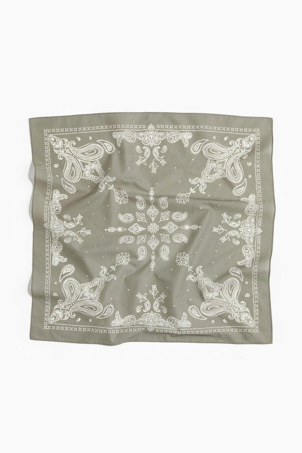H&M Men's Elegant Cotton Patterned Neck Scarf - Image 1